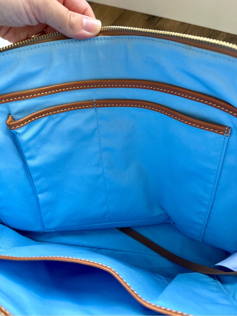 Disney Pixar Maps Dooney & Bourke Tote | EUC | Zip Closure | Blue Lining - Picture 14 of 14